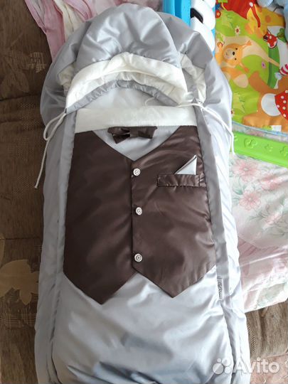 Конверт на выписку для мальчика весна осень