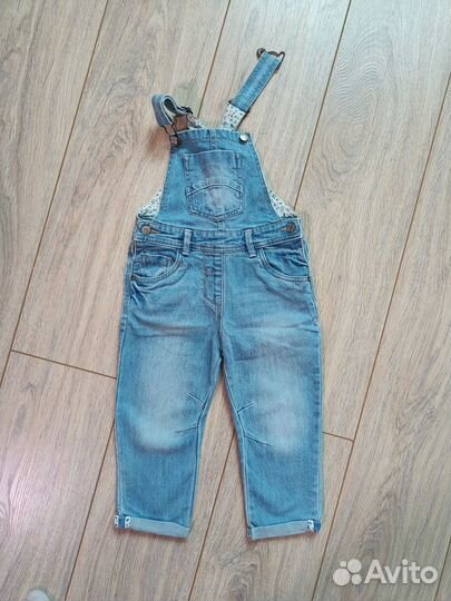 Джинсовый комбинезон 86 92