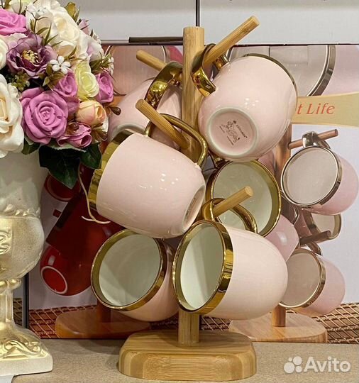 Набор чайных кружек,6 штук,300мл,Lenardi