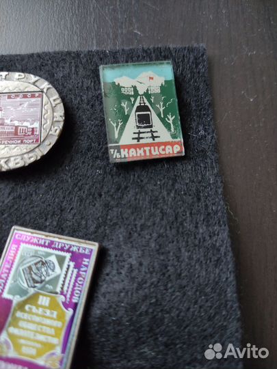 Значки СССР стекло, стеклянные