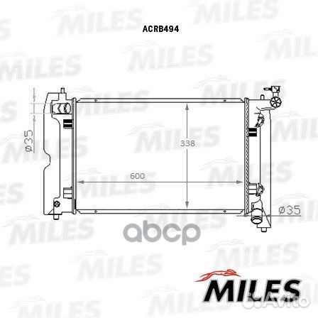 Радиатор toyota avensis 1.4-1.8 02- acrb494 Miles