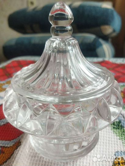 Сахарница стекло / Ваза конфетница