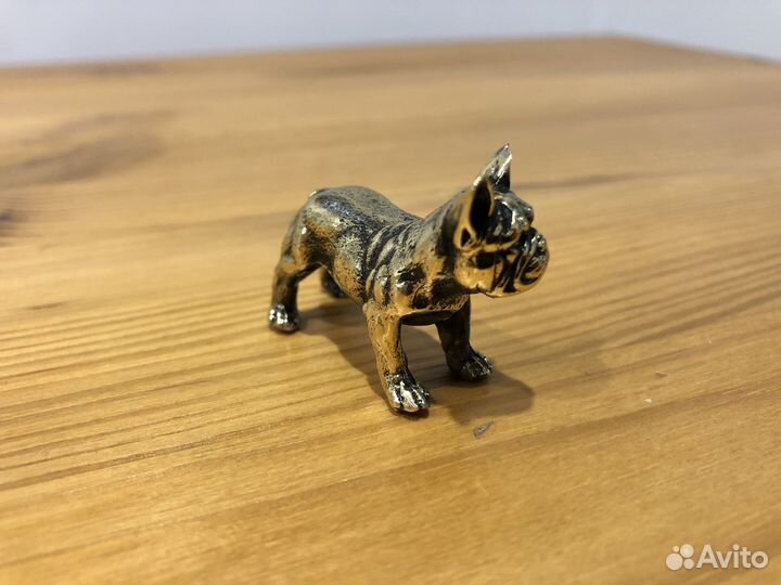 Фигурка.Статуэтка. Французский бульдог бронза