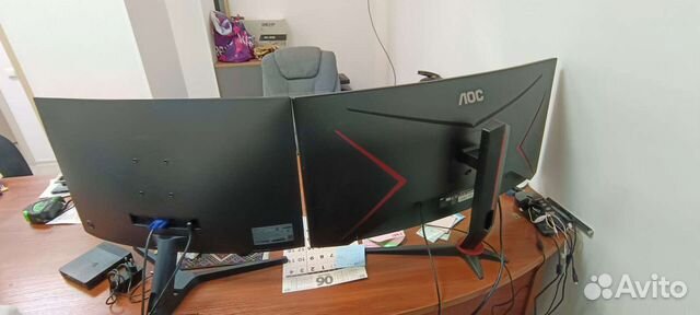 Изогнутый Игровой монитор AOC 34g2 объявление продам