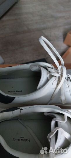 Мужские кожаные кеды 43