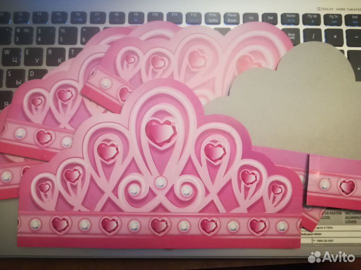 Набор тиар принцесса к празднику,6 штук