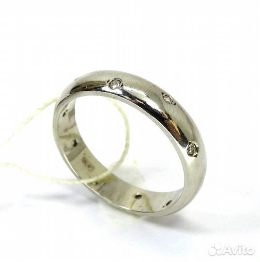 Золотое кольцо с бриллиантами р 19