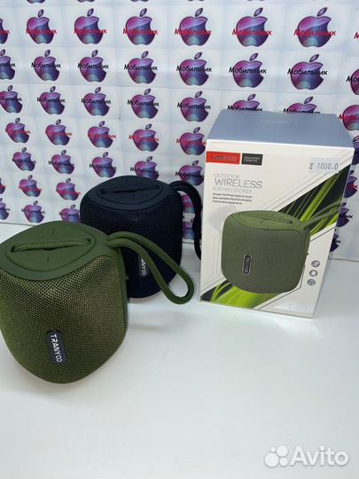 Блютуз колонка tranyoo зелёный маленький удобный