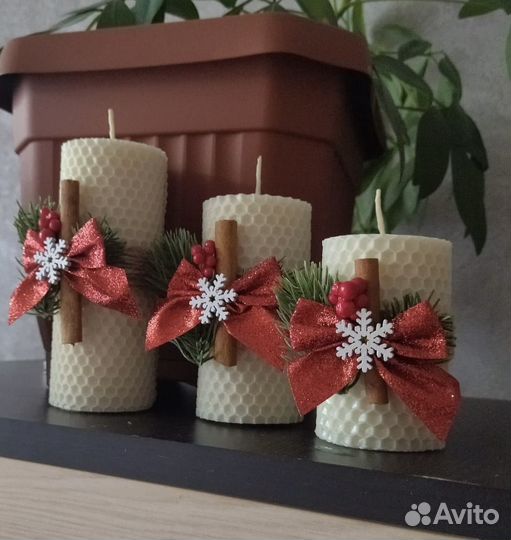 Набор свечей новогодний
