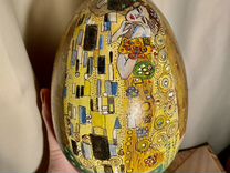 Яйцо сувенирное Густав Климт «поцелуй», роспись