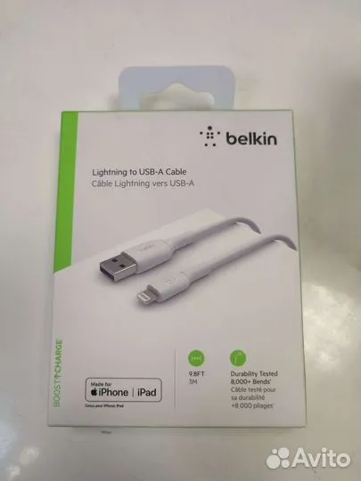 Кабель Belkin Lighting/usb-c (3m)