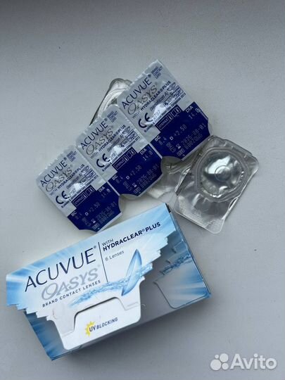 Контактные линзы Acuvue Oasys with Hydraclear Plus
