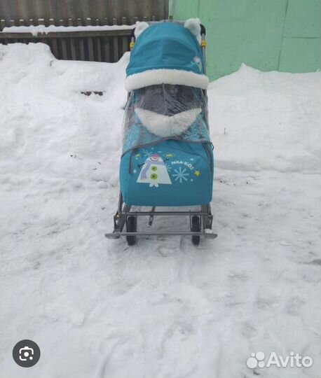 Санки коляска nika