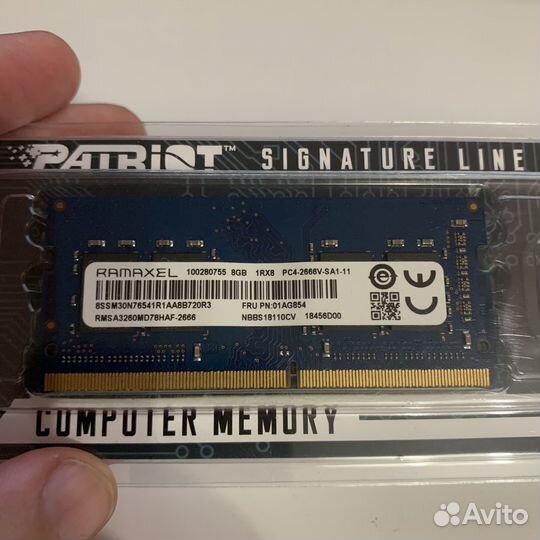 Оперативная память SO-dimm DDR4 8gb 2666