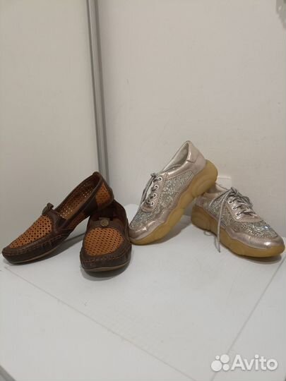 Кроссовки и мокасины 36р натуральная кожа