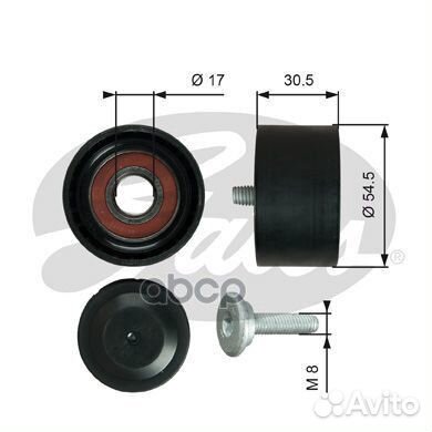 Ролик ремня приводного MB W220/C215 6.0/3.0D