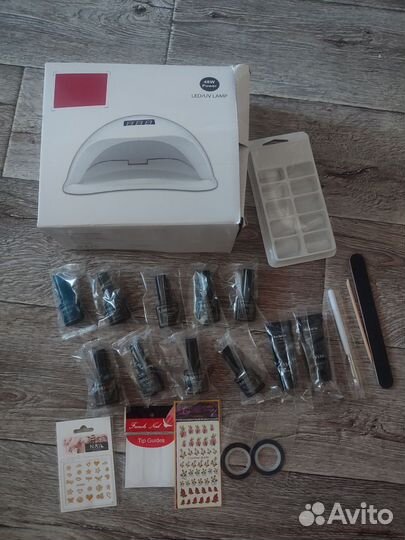 Новый набор для наращивания ногтей и гель лака