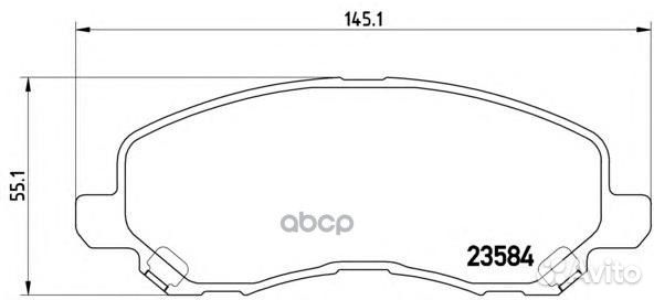 Колодки торм.пер. P54030 Brembo