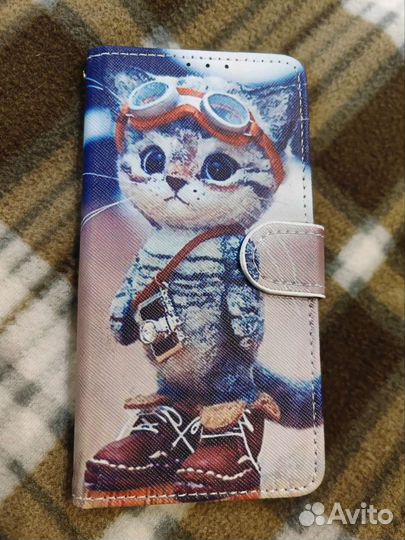 Чехол-книжка для Samsung A7 2018 с магнитом, новый