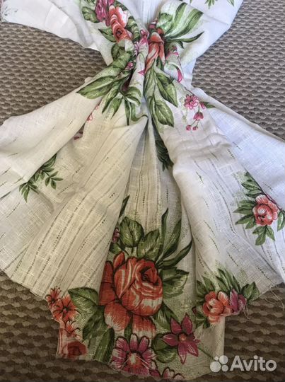 Ткань штора лен