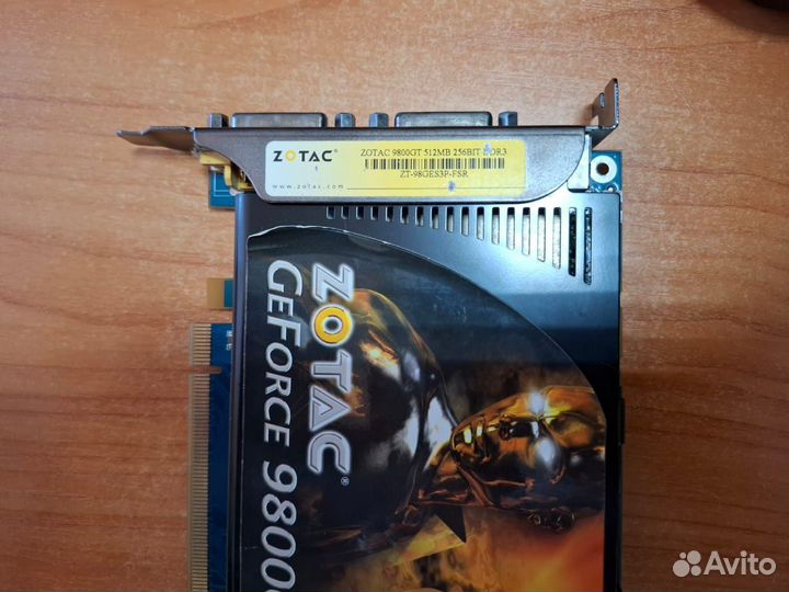 Видеокарта Gt9800 512 mb