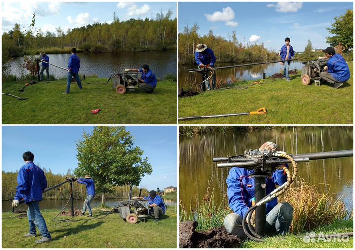 Сваи винтовые, монтаж винтовых свай