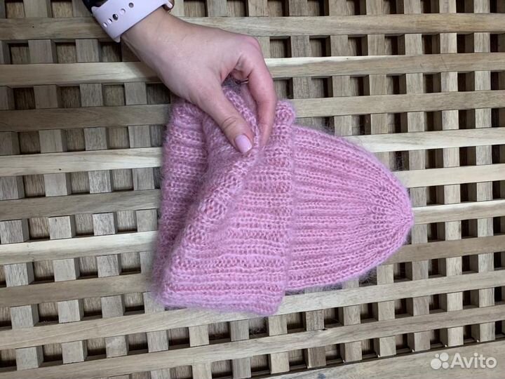 Шапочка из кид мохера. Новая