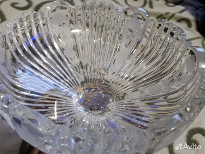 Ваза хрустальная на ножке СССР