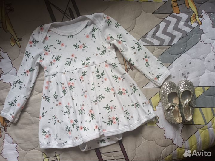 Детские вещи на девочку пакетом 74 86