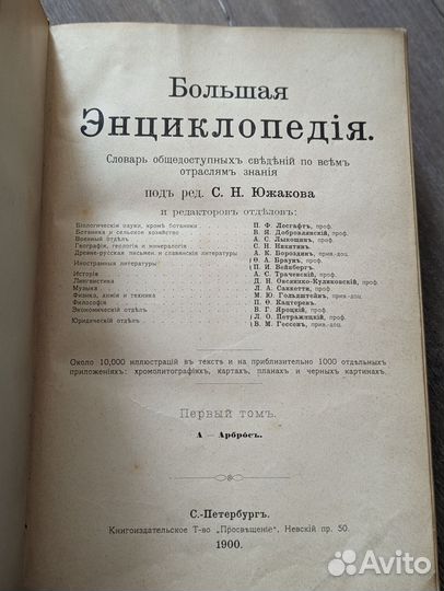 Большая энциклопедия Южаков 1900