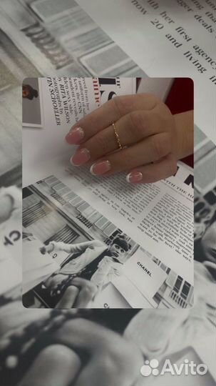 Маникюр гель лак наращивание
