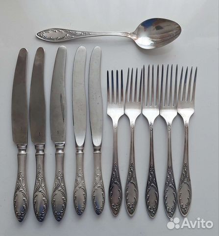 Столовые приборы мельхиор СССР