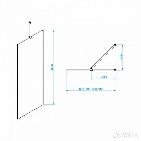 Шторка на ванну RGW Screens SC-150B 90 см