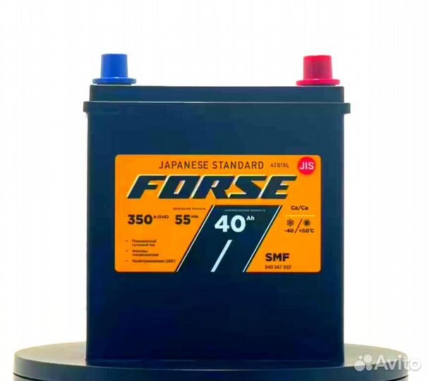 Аккумулятор forse Asia 6CT- 40 VL (0) B19