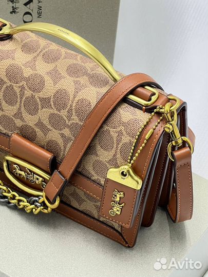 Сумка женская натуральная кожа coach