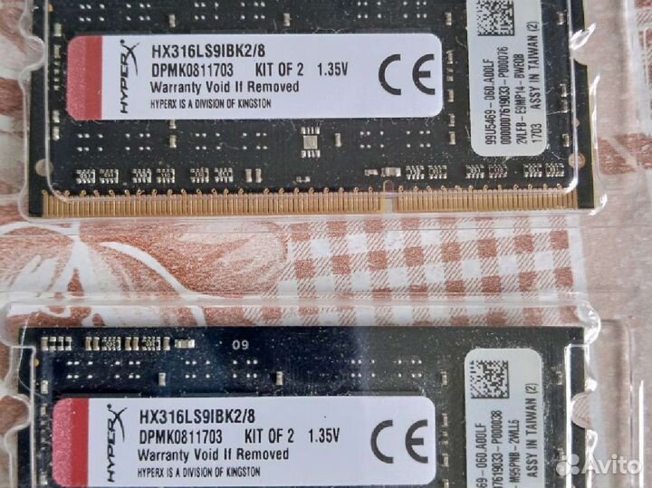 Модуль памяти для ноутбука HyperX Impact 8гб kit