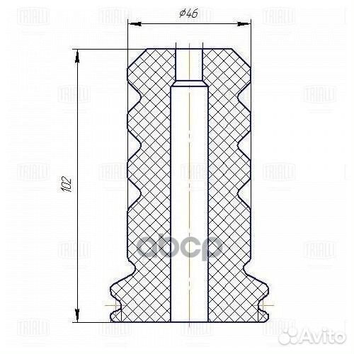 Буфер (отбойник) 1 шт.+кожух 1 шт. (универс. км