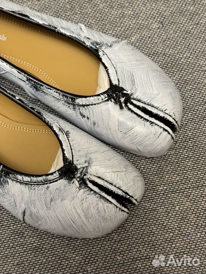 Maison Margiela Tabi Ballet Painted Shoes