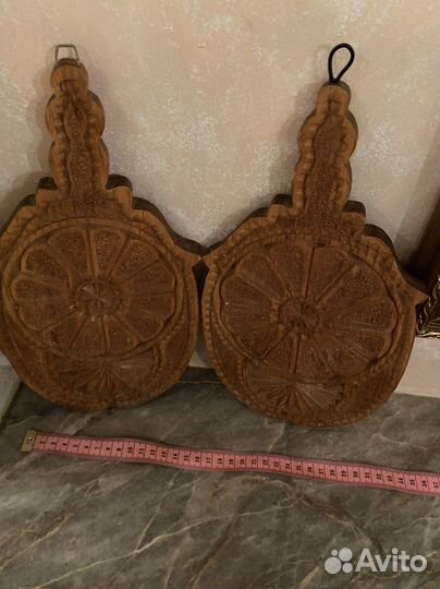 Доска разделочкая кухонная резная, 2 штуки