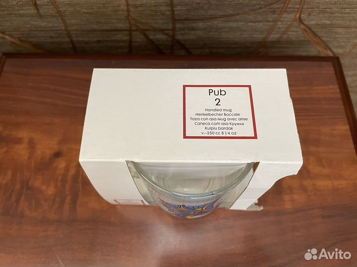 Кружка « Козерог», стекло, новая