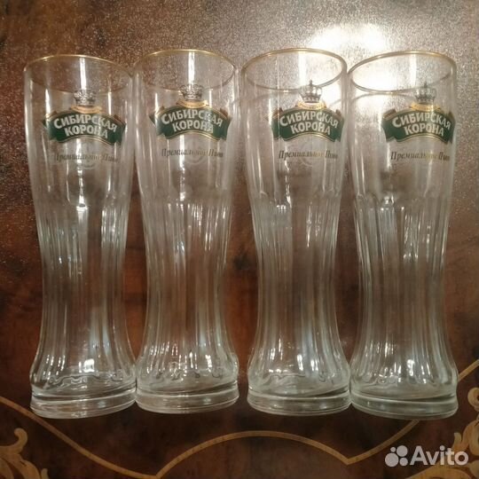Бокалы, стаканы пивные