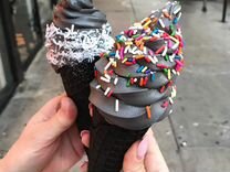 Мягкое мороженое - чёрное (black )