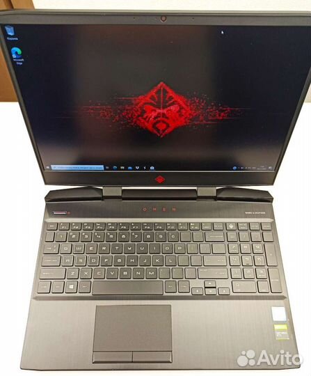 Новый игровой ноутбук HP omen 15-dc1058 i7-9750H