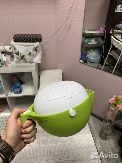 Ковшик, дуршлаг, миска