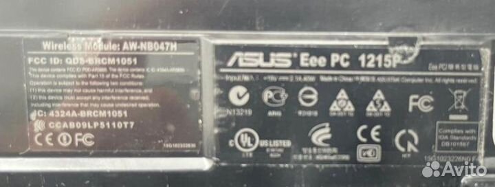 Нетбук asus Eee PC 1215P на запчасти