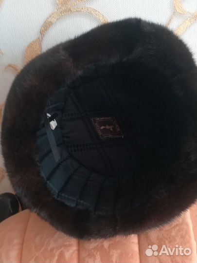 Норковая шапка мужская