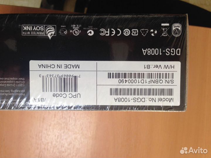 Коммутатор D-Link D-1008A 1 Гб; 8 портов