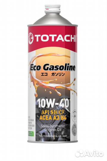 10W-40 Eco Gasoline SN/CF 1л (полусинт. мотор
