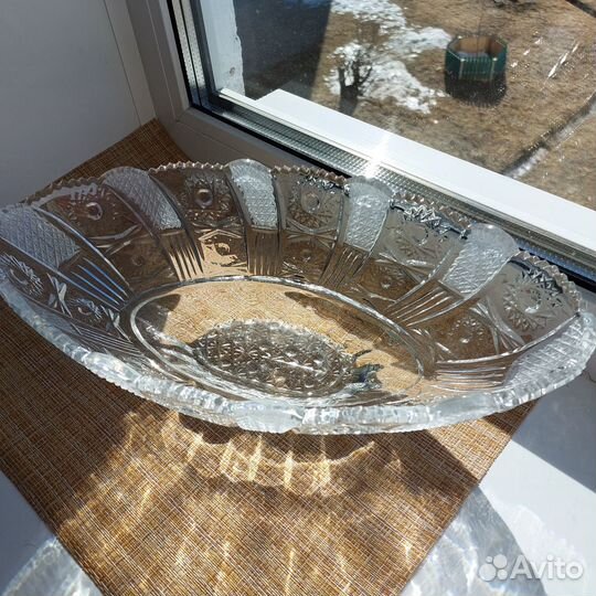 Салатник (ваза, блюдо) хрусталь СССР