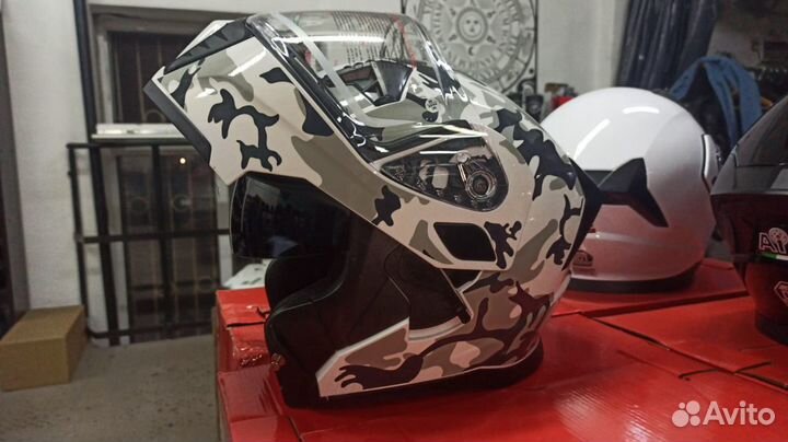 Снегоходный шлем AiM JK906 Camouflage